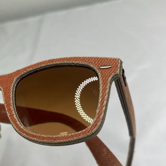 RayBan Original Wayfarer Denim Orange Sunglasses Handmade in Italy summer spring - Picture 8 of 10